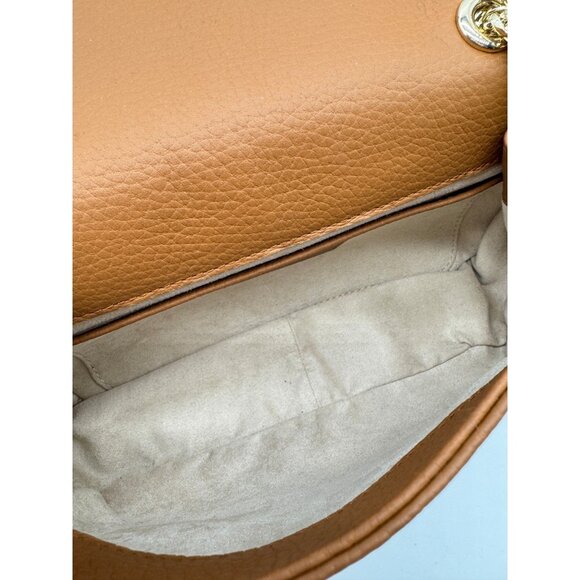 STRATHBERRY East/West leather mini convertible crossbody bag + Dust bag -Tan - Picture 13 of 16